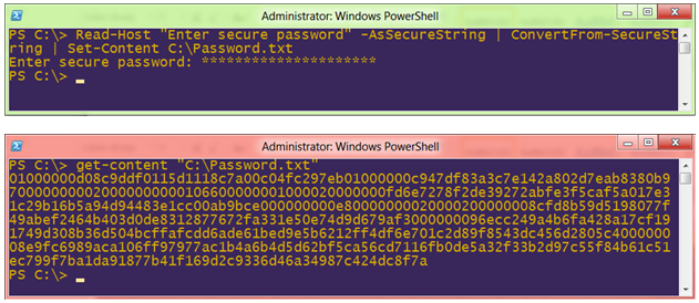 Windows PowerShell AsSecureString Command