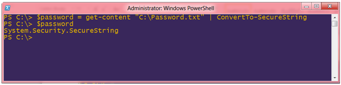 Windows PowerShell System.Security.SecureString